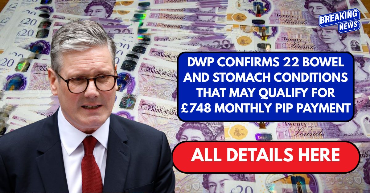 DWP confirms 22 bowel and stomach conditions that may qualify for £748 monthly PIP payment