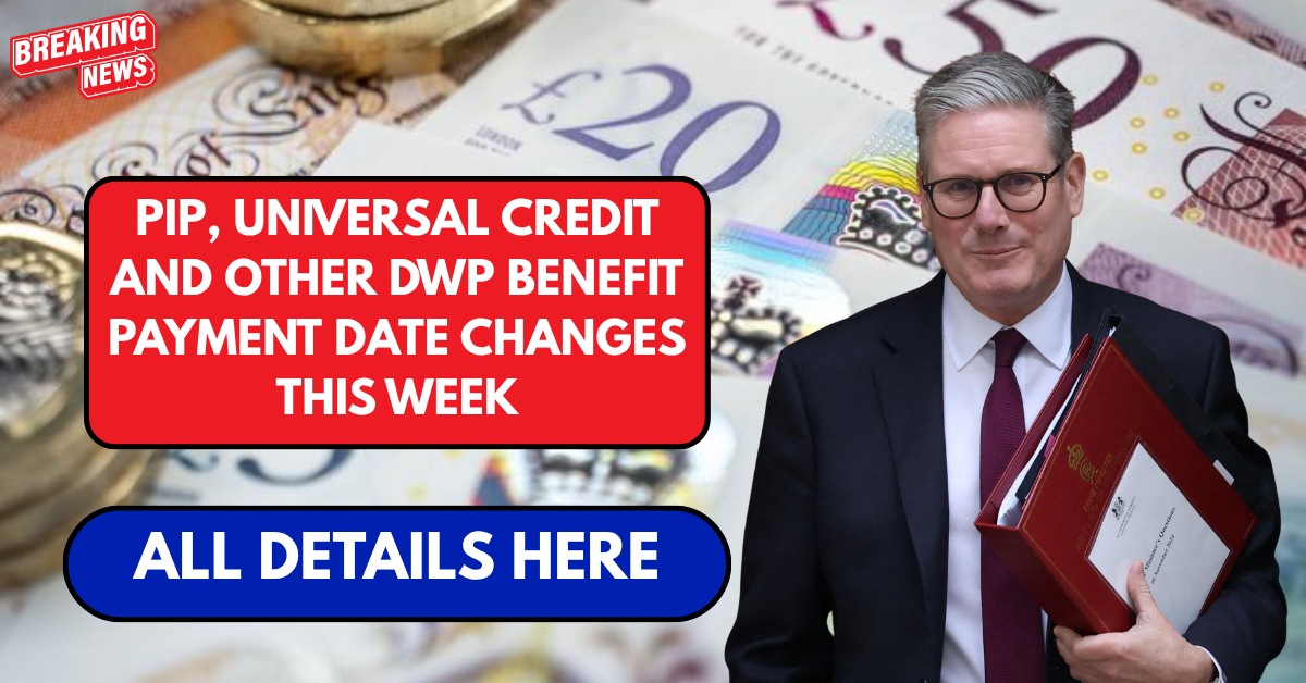 PIP, Universal Credit and other DWP benefit payment date changes this week